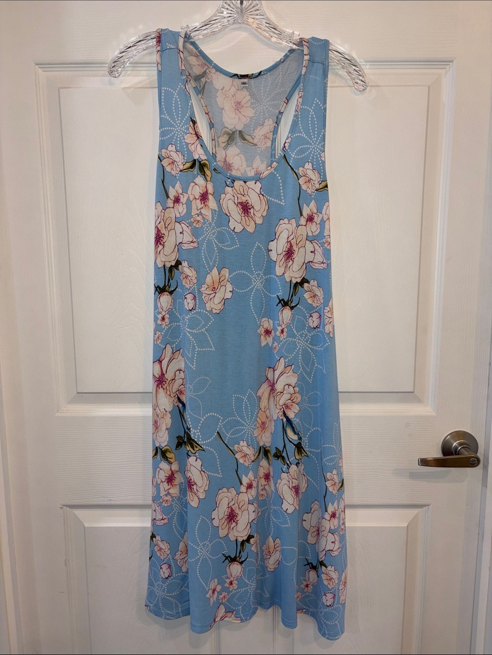Women's Floral Sleeveless Nightgown - Blue